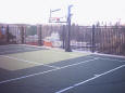 Jarome Iginla's 28' x 44' backyard game court with Sport Court PowerGame tiles, Calgary, Alberta 2009