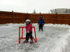 Sport Court flooded backyard rink.